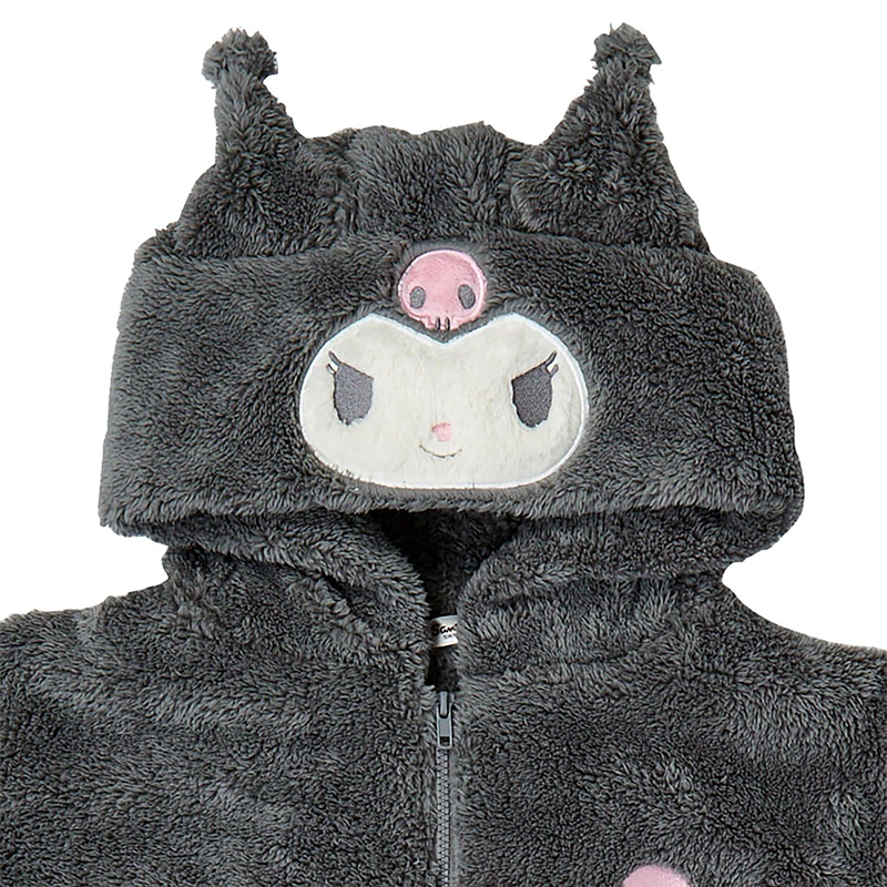 Kuromi Fluffy Zipper Hoodie