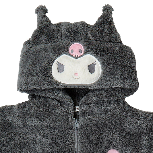 Kuromi Fluffy Zipper Hoodie